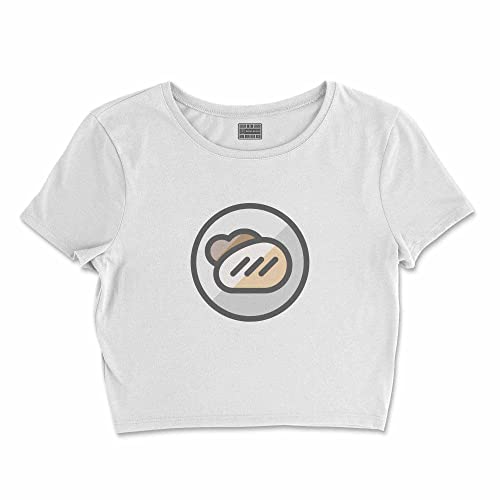 Bona Basics, Koszulka damska z nadrukiem cyfrowym,%100 bawełna, biała, casualowa, topy damskie, rozmiar: M, biały, M Krótki