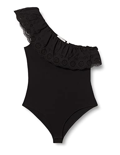 Naf Naf Damska koszulka Limone Body t Shirt, Noir, XL