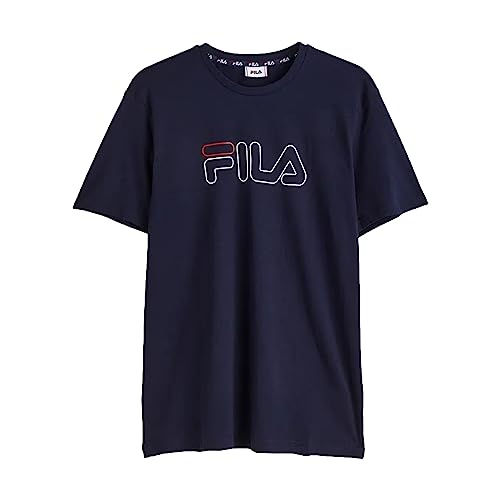 FILA Męski T-shirt SOFADE, Black Iris, S, Black Iris, S