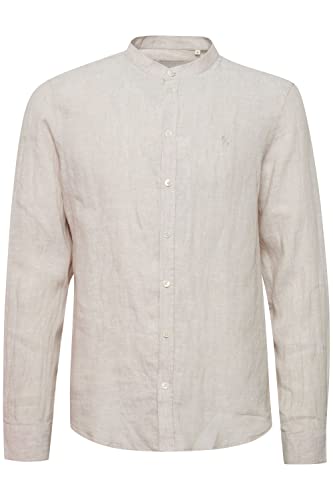 CASUAL FRIDAY Męska koszula CFAnton LS CC 100% lniana koszula koszulowa, 1545031/Chateau Gray Melange, XL, 1545031/Chateau Gray Melange, XL