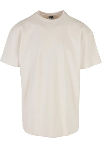 Urban Classics Męski t-shirt oversize waflowa, Whitesand, 3XL