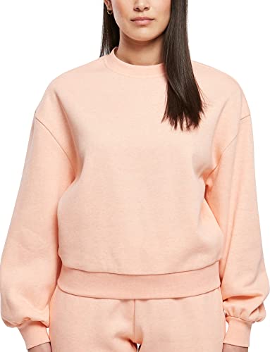 Urban Classics Damska bluza oversize z okrągłym dekoltem, kolor papaja, rozmiar XS, Papaja Melange, XS