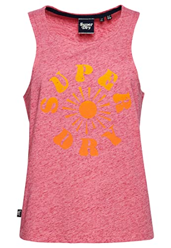 Superdry Vintage Nostalgia Vest Sukienka damska, Fillmore Pink Snowy, 32