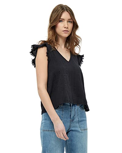 Desires Kobiety Clara Cap Sleeve Crop Bluzka Czarny XXL