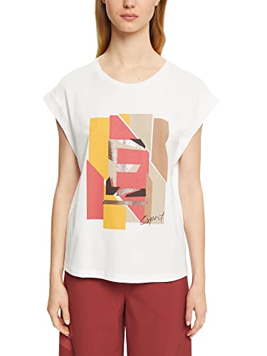 ESPRIT Collection Damska koszulka 092EO1K303, 110/OFF White, XS