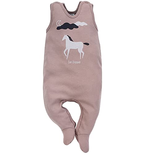 Pinokio Baby Sleepsuit Dreamer, 100% cotton bejge, unisex rozm. 56-68 (56), Bejge, 56