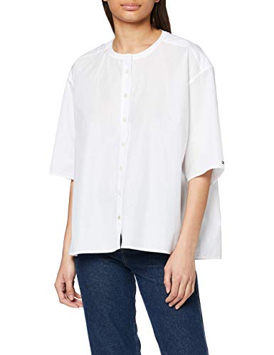 Tommy Hilfiger Lea Blouse SS Bluzka damska, Biały, 32