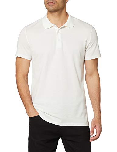 DeFacto Męska koszulka polo, M6609AZ Slim Fit Basic, biała (WT34), rozmiar XXL, biały (Wt34), XXL