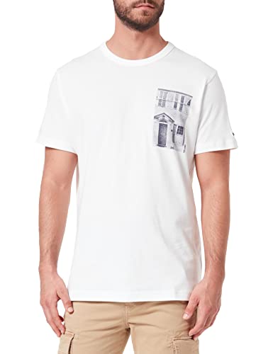 Pepe Jeans Męski t-shirt Summit 800, biały, XS