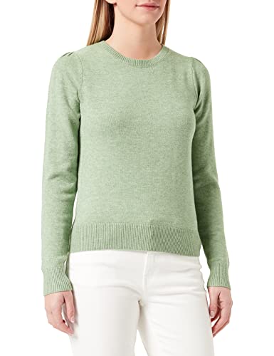 ONLY JdY Damski sweter Jdymarco L/S Puff Noos KNT, Basil/Szczegóły: melanż, M