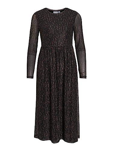 Vila Sukienka damska 14088798, Czarny/Aop: niebieski, M