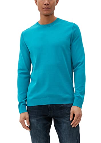 s.Oliver Bernd Freier GmbH & Co. KG Sweter męski, z długim rękawem, niebiesko-zielony, M, Niebieski zielony, M