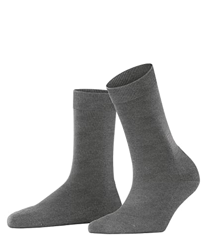 FALKE Kobiety Skarpety ClimaWool W SO Lyocell Trwała Bawełna Wełna jednokolorowe 1 Para, Szary (Light Grey Melange 3216), 41-42