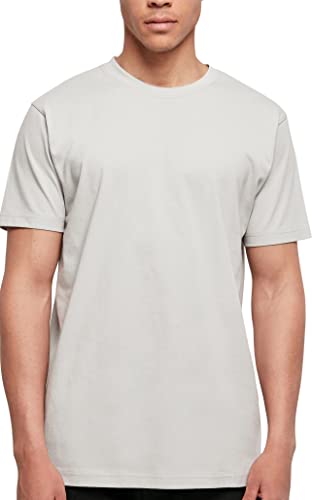 Build Your Brand Męski t-shirt okrągły dekolt, podstawowy top dla mężczyzn, dostępny w wielu kolorach, rozmiary XS - 5XL, Lightassphalt, L