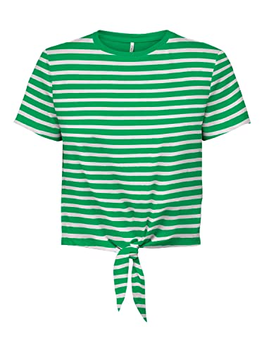 ONLY Women's ONLMAY S/S Short Knot TOP Box JRS T-Shirt, Kelly Green, L, zielony (Kelly Green), L