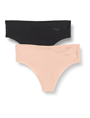 Sloggi Damskie stringi Zero z mikrofibry 2.0, hipstring C2P, połączenie brązowo-ciemne, S