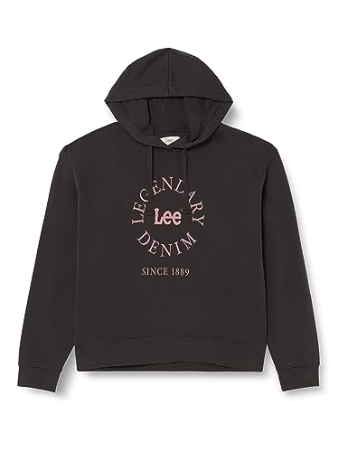 Lee Legendary damska bluza z kapturem, Washed Black, M