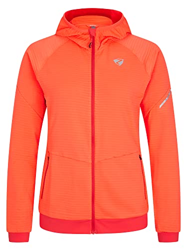 Ziener Damska kurtka funkcyjna NASCHA, do sportów górskich, oddychająca, rozciągliwa, czerwona (hot red), 46
