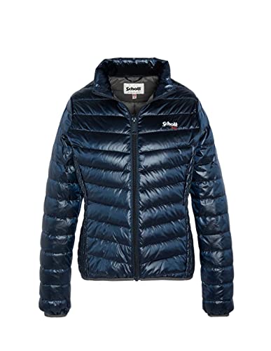 Schott NYC BAKERSHW Lekka damska kurtka puchowa GARNIE Pióro Schott, Ocean, XS Dorosły