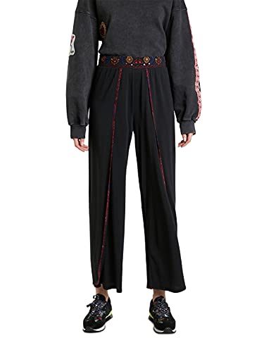 Desigual Damskie spodnie Dubai Casual, czarny, S