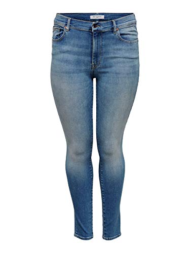 ONLY Dżinsy damskie skinny, Niebieski (jasnoniebieski dżins jasnoniebieski denim), 54 /L30 (Manufacturer size: 54)