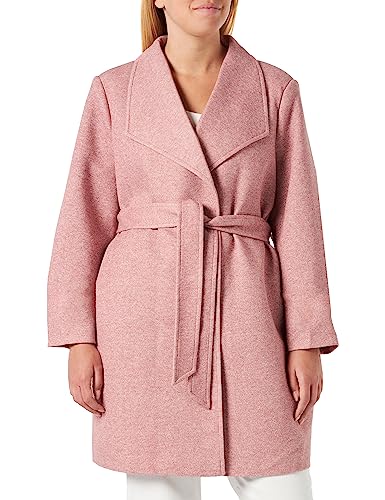 VERO MODA CURVE Damski płaszcz Vmverodonavivian Ga Curve, Nostalgia Rose/Szczegóły: melanż, 44