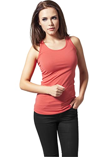Urban Classics Damski top z wyciętym tyłem Sport Tank Top, Pomarańczowy (Hummer 00337), L