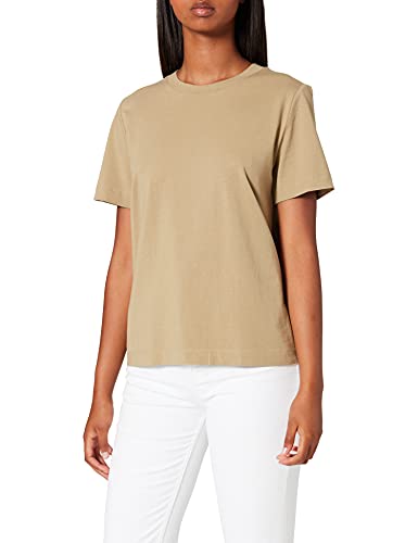 ESPRIT Collection T-shirt damski, 345/Light Khaki., S