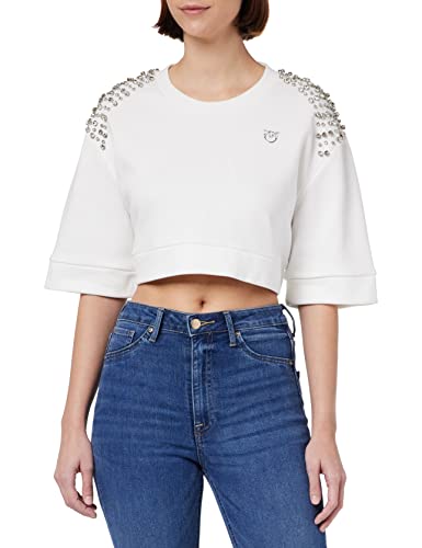 Pinko Curling Dzianiny Luksusowy Kombinezon Damski, Z15_Biały Nembo, S