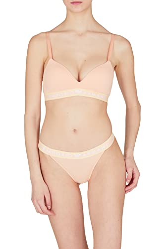 Emporio Armani Damski wyściełany trójkątny biustonosz, Morela, S