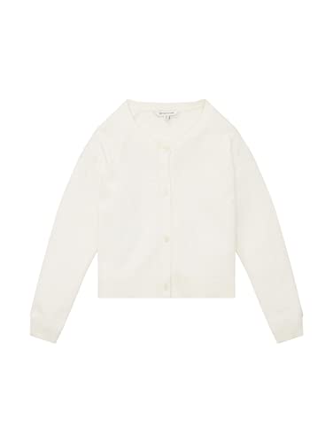 TOM TAILOR Dziewczęta Dziecięcy kardigan z cekinami 1034429, 10348 - Gardenia White, 92-98
