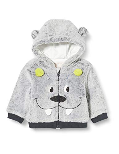 Chicco Kardigan Con Cappuccio chłopięca kurtka z dzianiny z kapturem, Grigio, 80 cm