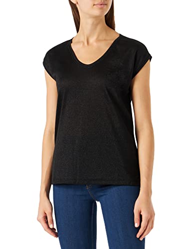 ONLY Damska koszulka Onlvic S/S Solid Top Noos WVN, czarny (czarny), XXS