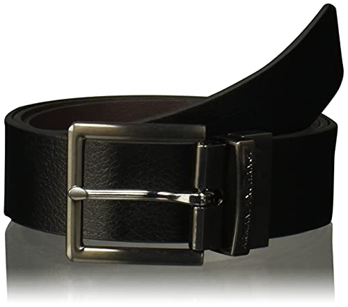 A|X ARMANI EXCHANGE Męski skórzany pasek, Czarny/brązowy czarny/brązowy, 38