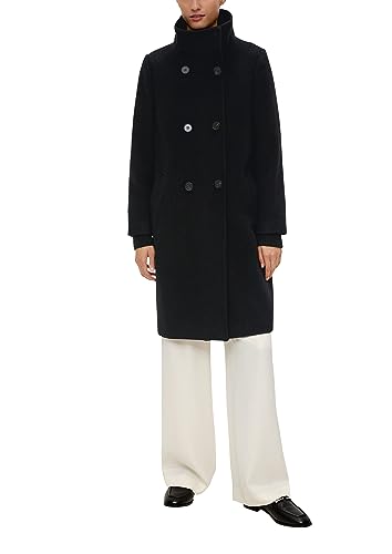 s.Oliver BLACK LABEL Damski płaszcz outdoorowy, czarny, 46
