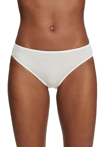 ESPRIT Damskie figi Jaquard Stripe RCS Brief, Off White, 34