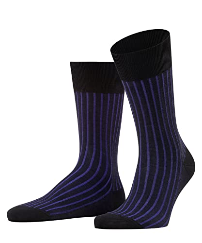 FALKE Mężczyźni Skarpety Shadow M SO Bawełna z wzorem 1 Para, Czarny (Black 3003), 43-44
