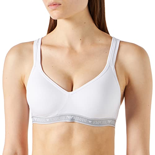 Emporio Armani Wyściełany biustonosz, biały, XS