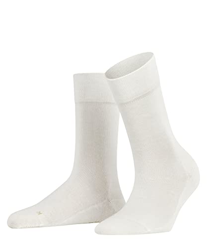 FALKE Kobiety Skarpety Sensitive London W SO Zrównoważona Bawełna bezuciskowe 1 Para, Biały (Off-White 2040), 35-38