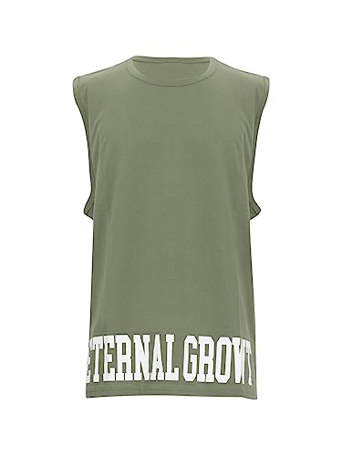 LTB Jeans Męski tank top Saceye, Deep Lichen Green Melanj 13577, XXL, Deep Lichen Green Melanj 13577, XXL
