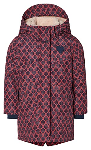 Noppies Kids Dziewczęca kurtka dziewczęca Nederweert Allover Print dziecięca kurtka zimowa, Black Iris - P554, 140 cm