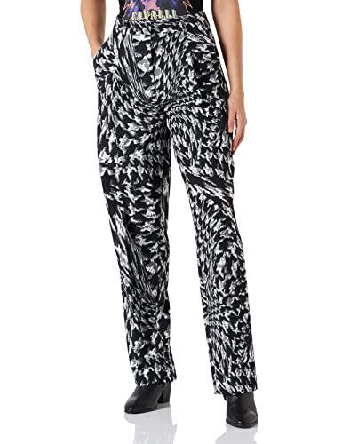 Just Cavalli Damskie spodnie damskie, czarno-białe, 900s, 38
