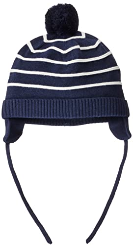 s.Oliver Czapka dla dzieci Junior Baby Boys, Dark Blue Stripes, 43