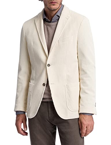 Pierre Cardin Męska marynarka Manel Blazer, Blanc de Blanc, 32