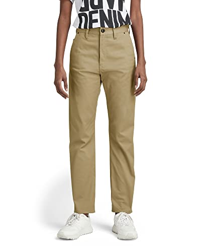 G-STAR RAW Damskie spodnie typu chino, beżowe/khaki (dk Lever C072-B416), 30 W/34 L