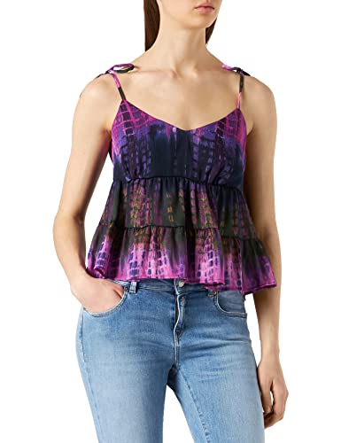 Desigual Bluzka damska BLUS_Shell Blouse, czerwona, L