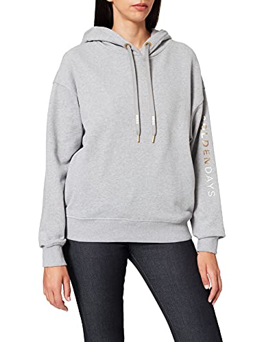 BOSS Damska bluza z kapturem C_eustice_Gold, Silver40., M