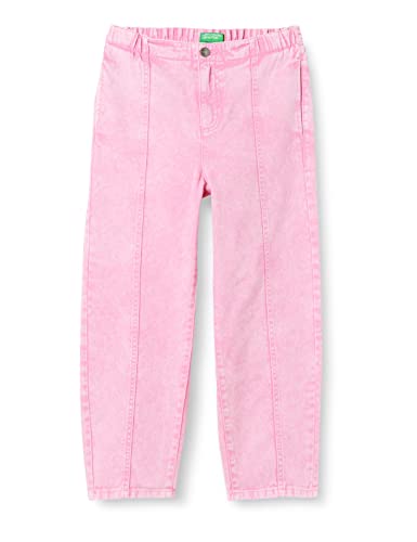 United Colors of Benetton Jeansy dziewczęce i dziewczęta, różowy, 150 cm