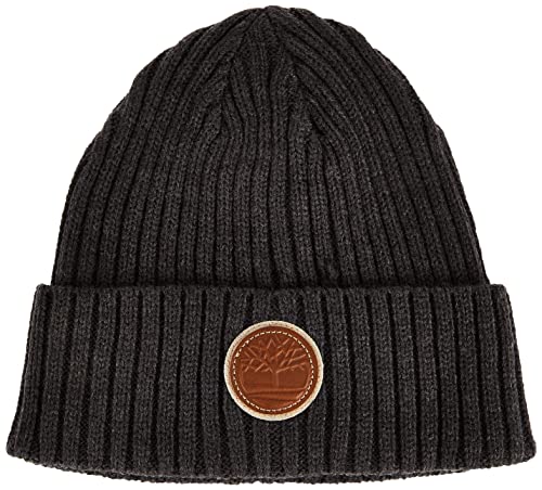 Timberland Czapka męska Rib Shallow Beanie, Szary (T100360C-010), rozmiar uniwersalny