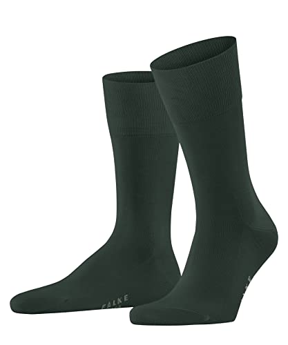 FALKE Mężczyźni Skarpety Tiago M SO Organiczna Bawełna jednokolorowe 1 Para, Zielony (Hunter Green 7441), 45-46